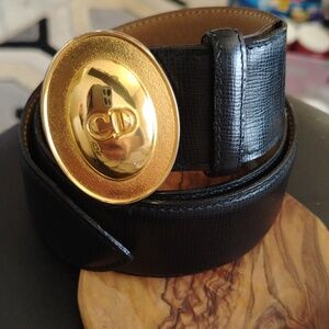 Christian dior leather belt